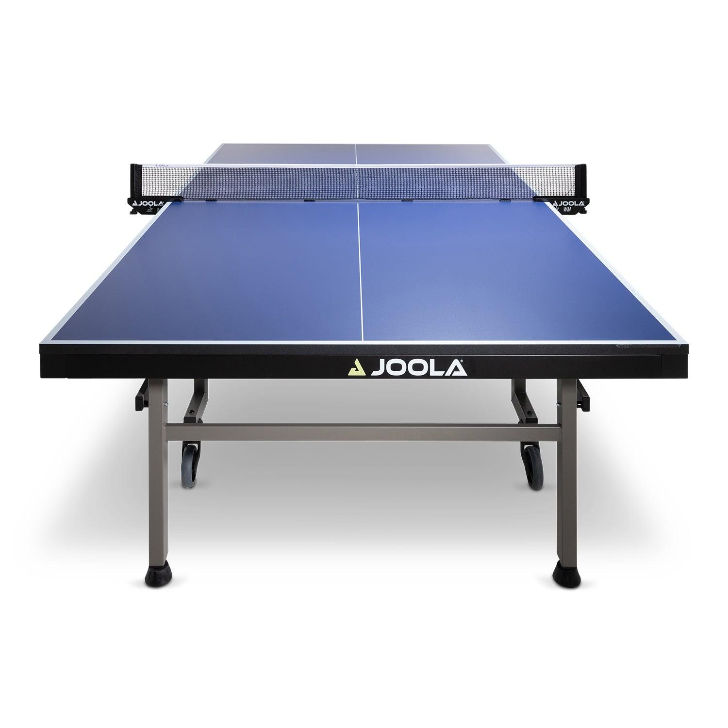 Close-up of the JOOLA table tennis table 3000 SC PRO, showing the surface and structure.