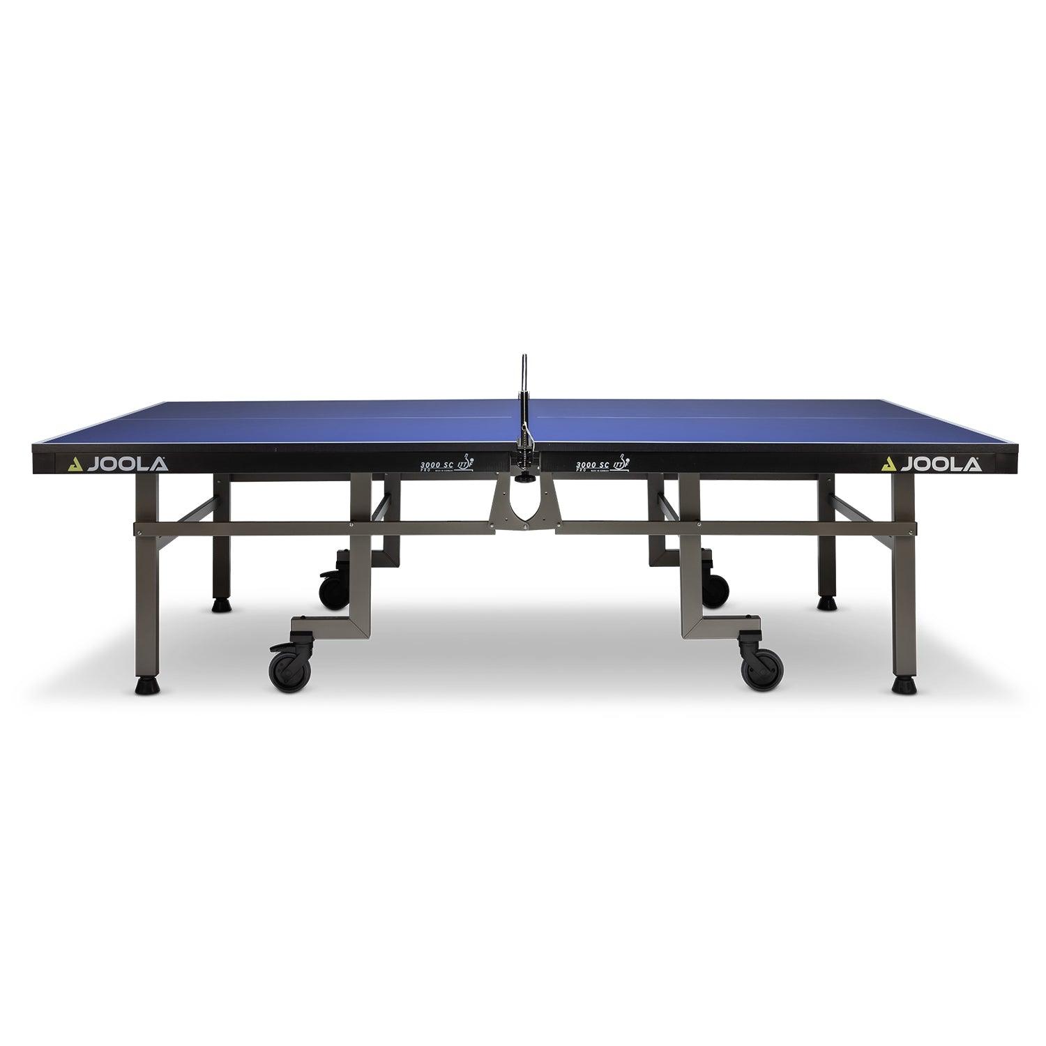 Rear view of the JOOLA table tennis table 3000 SC PRO, showing material texture.
