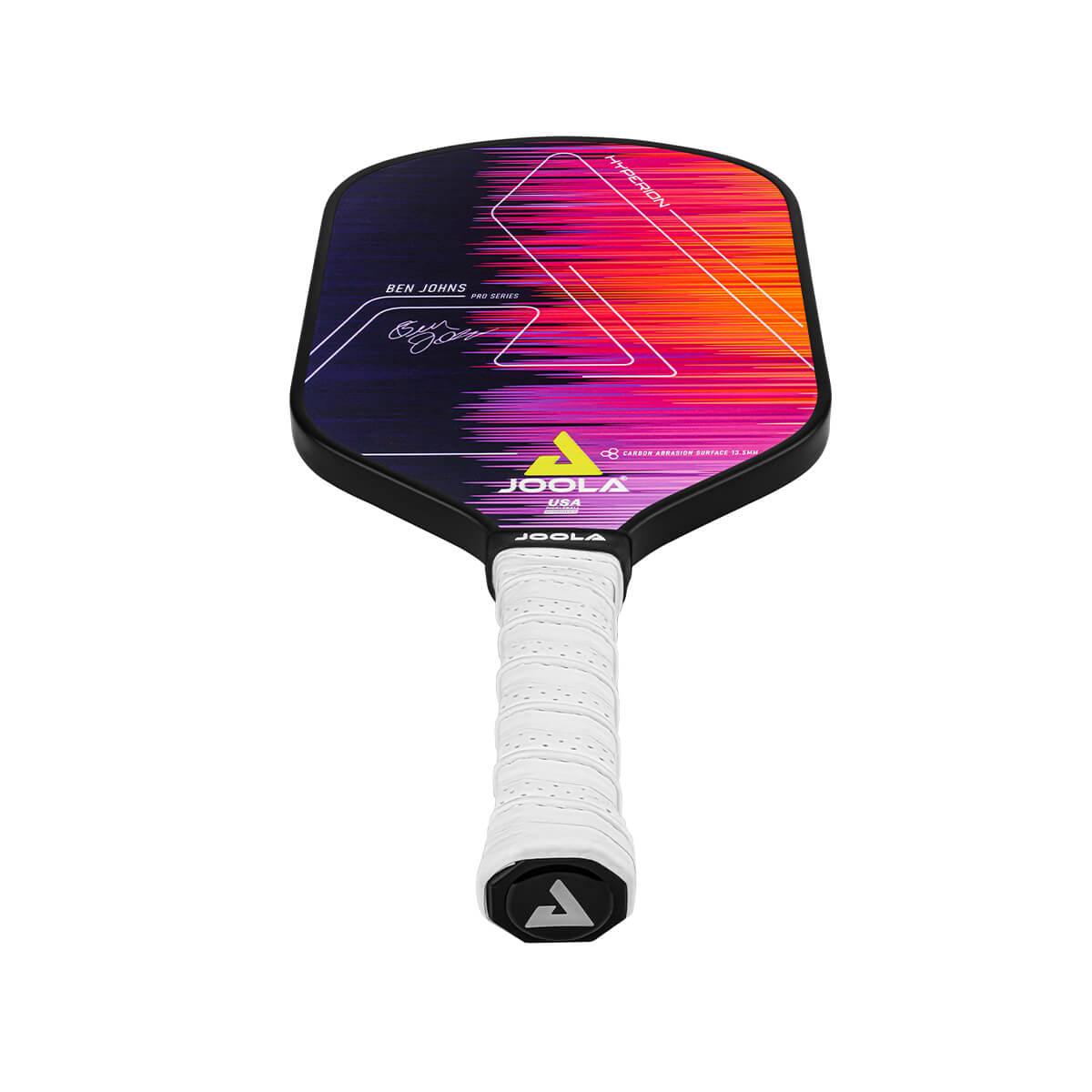 JOOLA Pickleball bat Ben Johns Hyperion CAS 13.5 - Close-up of the grip area for better control.