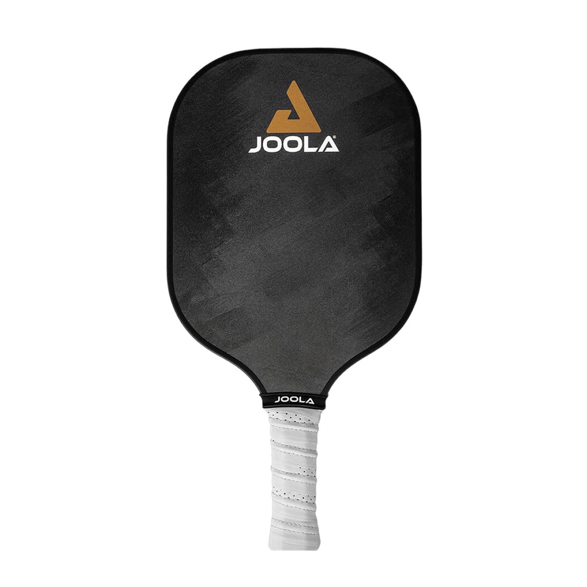 Black JOOLA Pickleball bat with white handle.