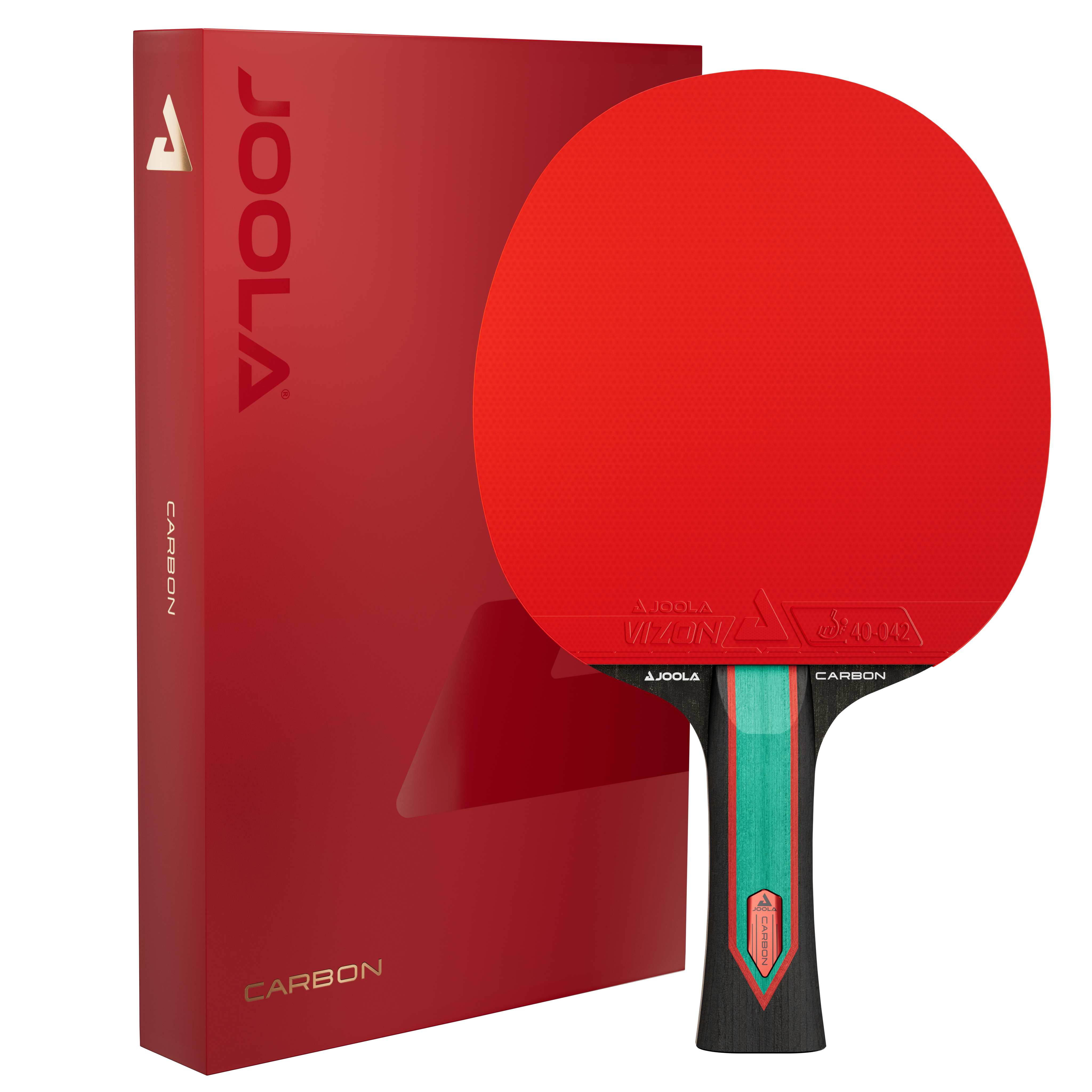 JOOLA Table Tennis Bat Red Carbon Control