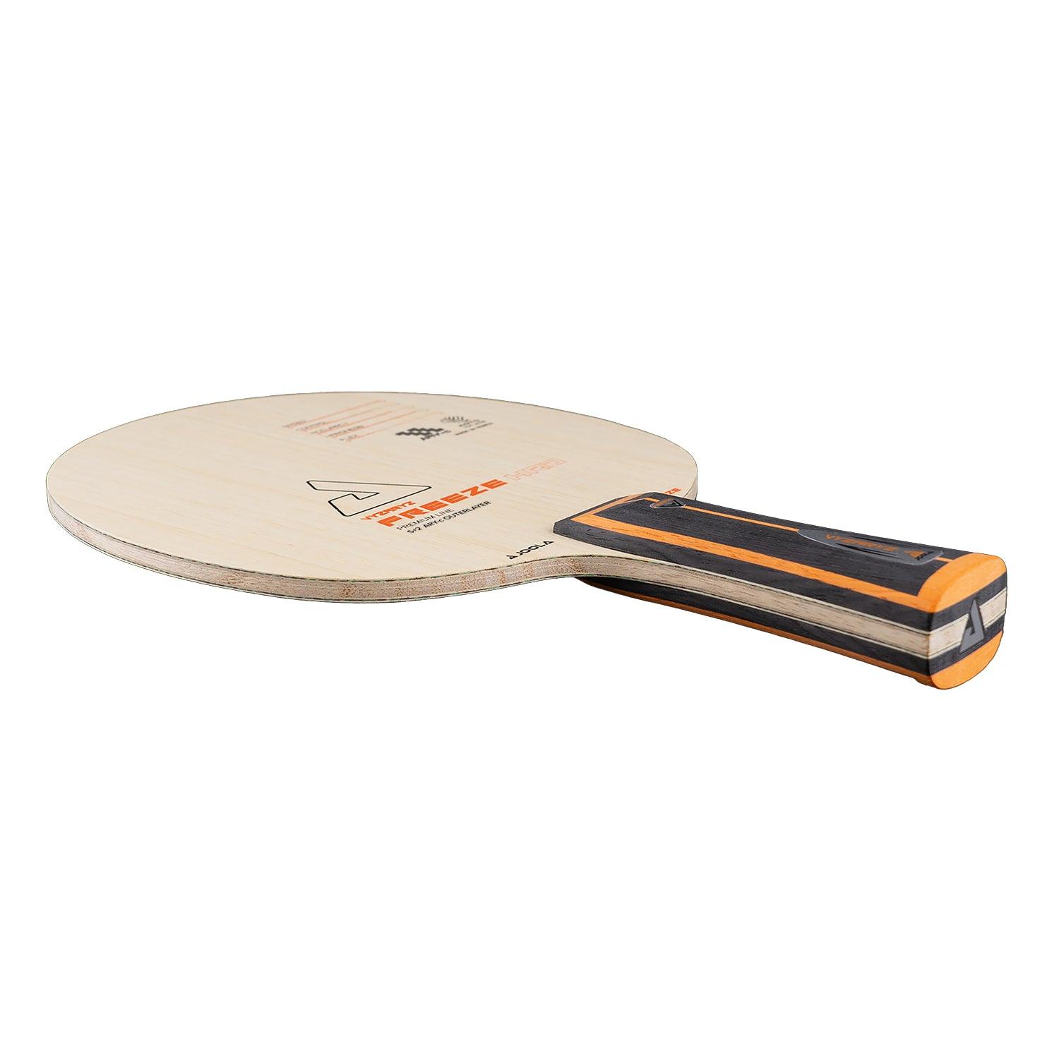 Rear view of the JOOLA HOLZ VYZARYZ FREEZE HRD, showing material texture.