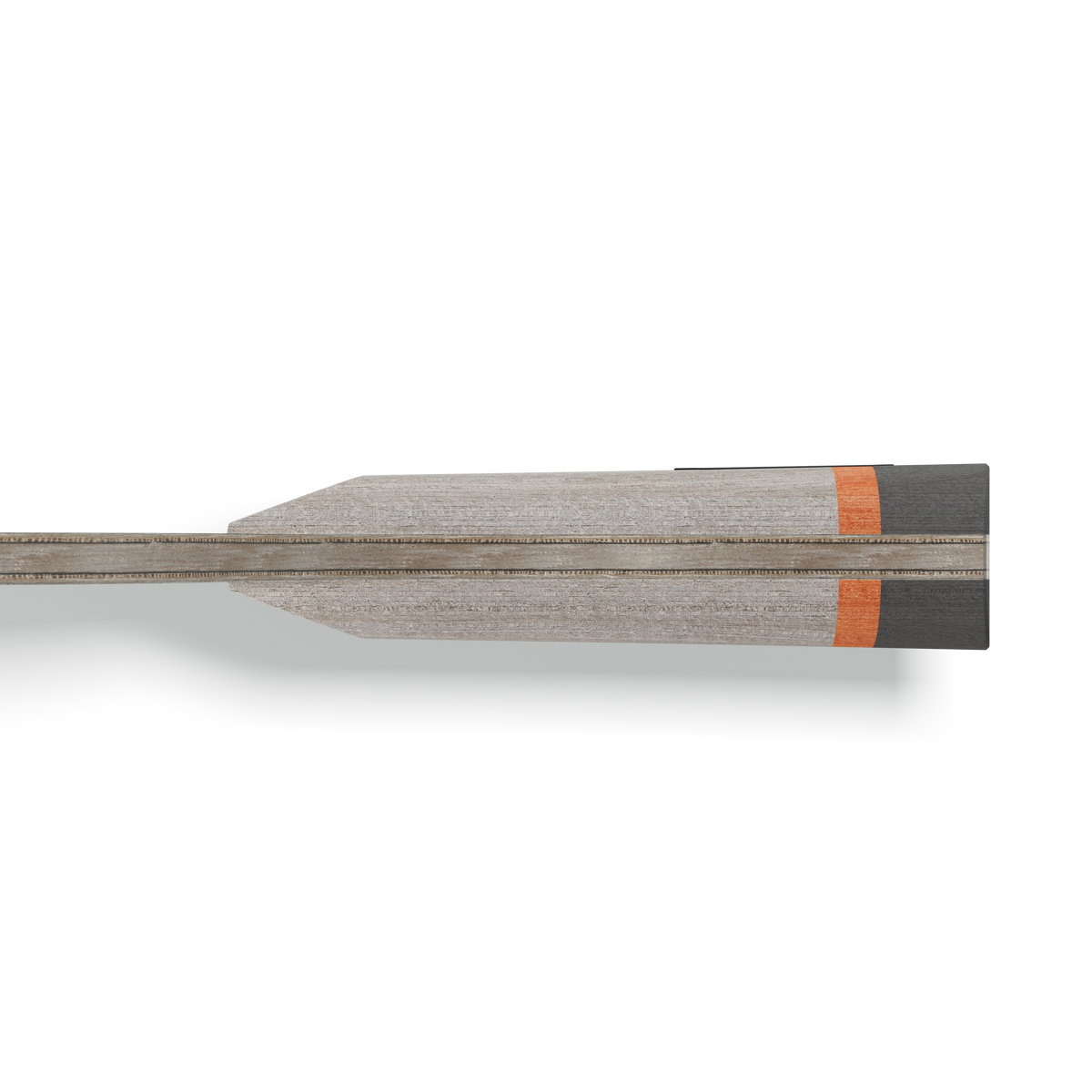 Table tennis blade BASEline CARBON side view of handle details and individual layers