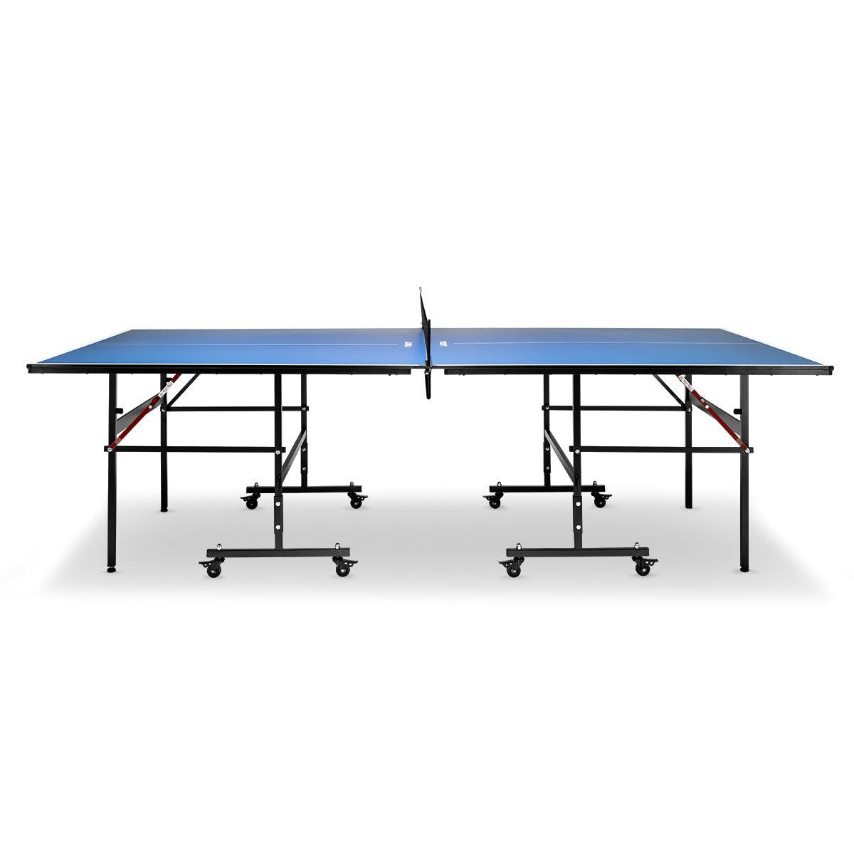 Rear view of the JOOLA table tennis table INSIDE 13, showing material texture.