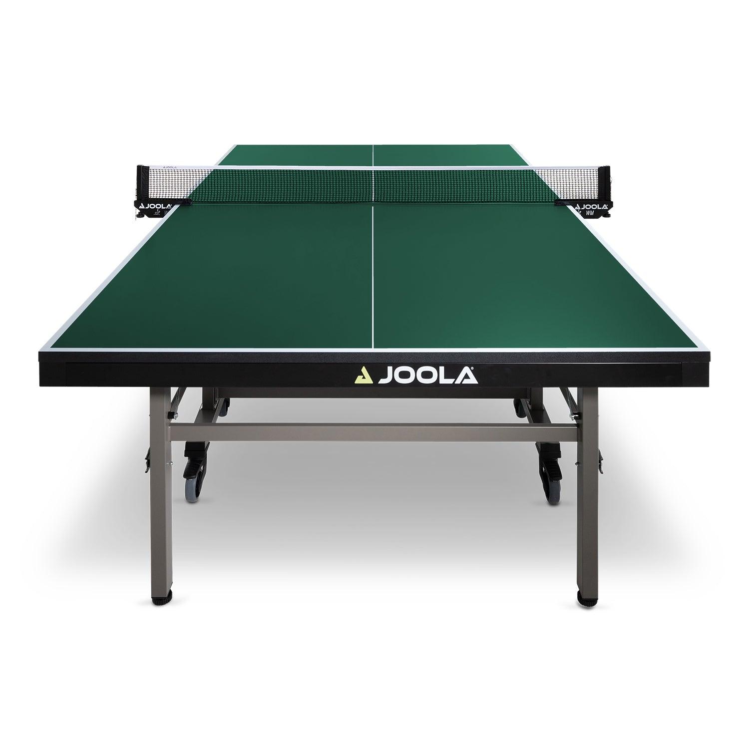 Front view of the JOOLA table tennis table DUOMAT PRO, highlighting the elegant appearance.