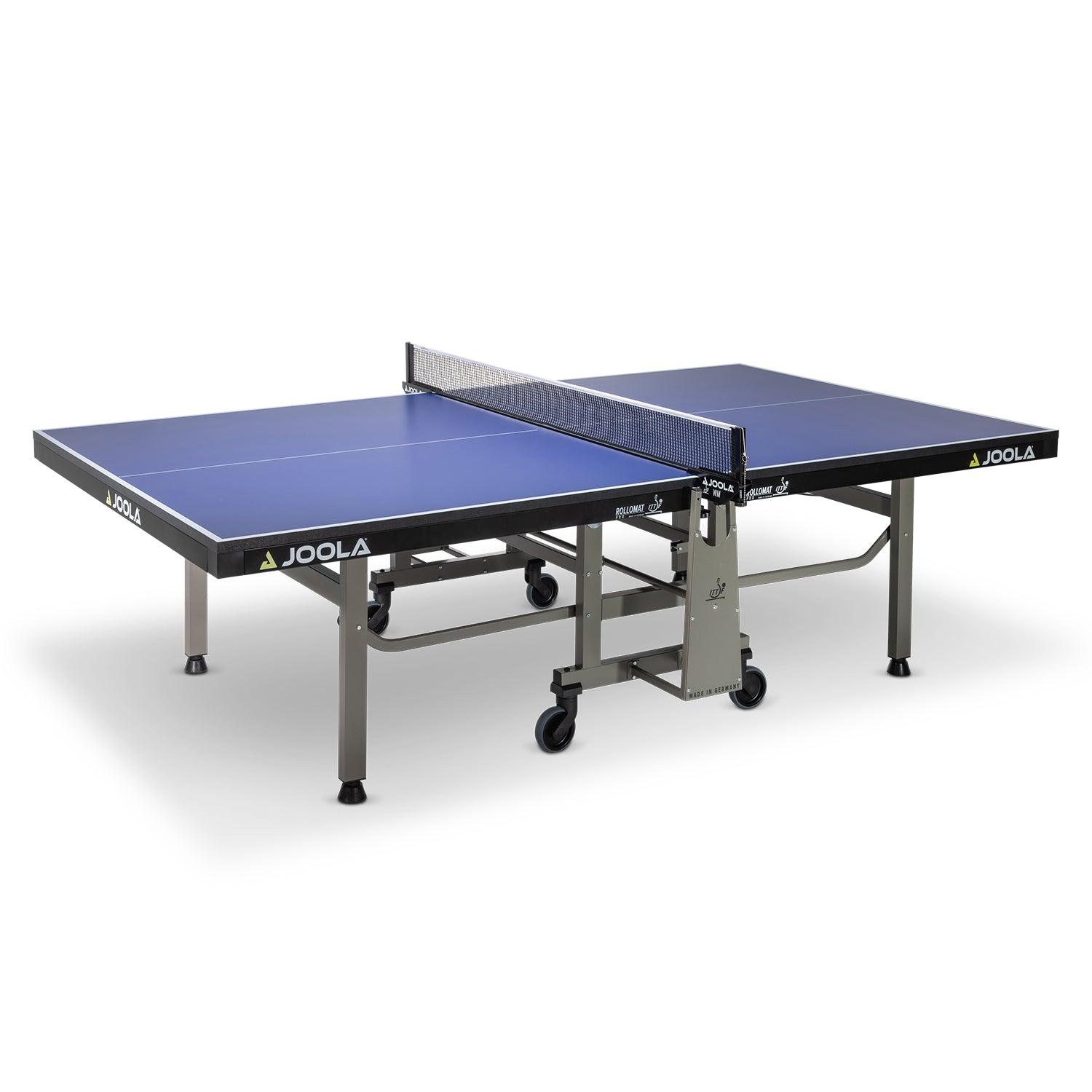 JOOLA table tennis table ROLLOMAT PRO side view focusing on the design.