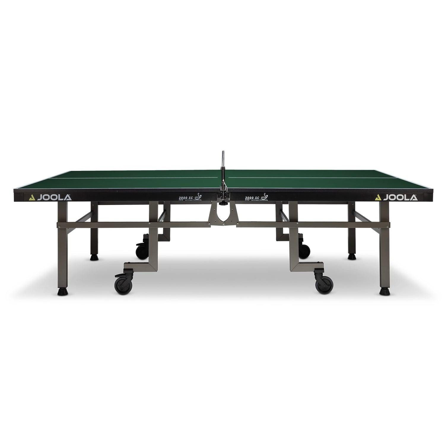 Overall view of the JOOLA table tennis table 3000 SC PRO focusing on the compact design.