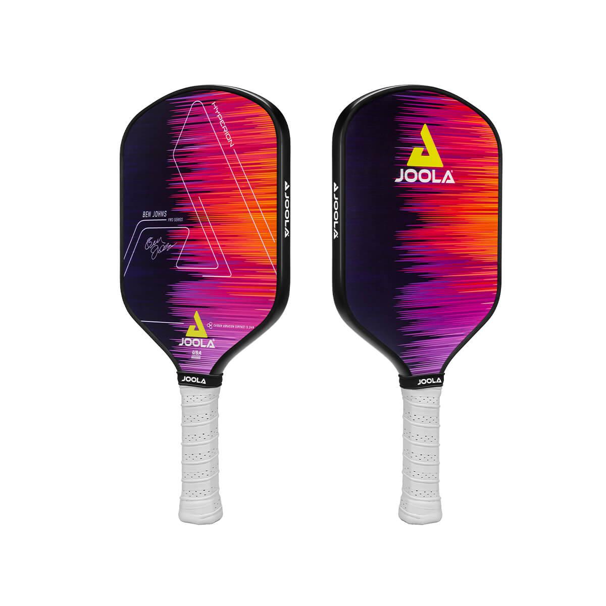 Close-up of the JOOLA Pickleball bat Ben Johns Hyperion CAS 13.5, highlighting the premium material.