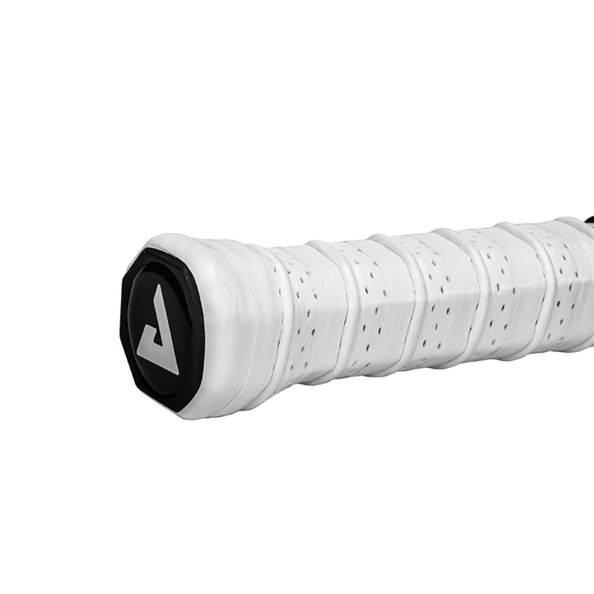 Front view of the JOOLA Pickleball bat Essentials black, highlighting the elegant appearance.