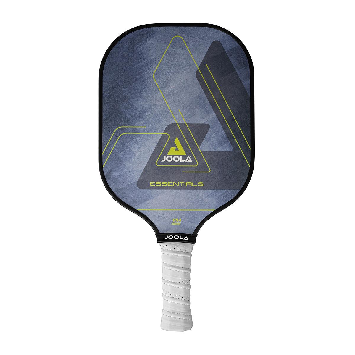 JOOLA Pickleball bat Essentials blue side view focusing on the design.