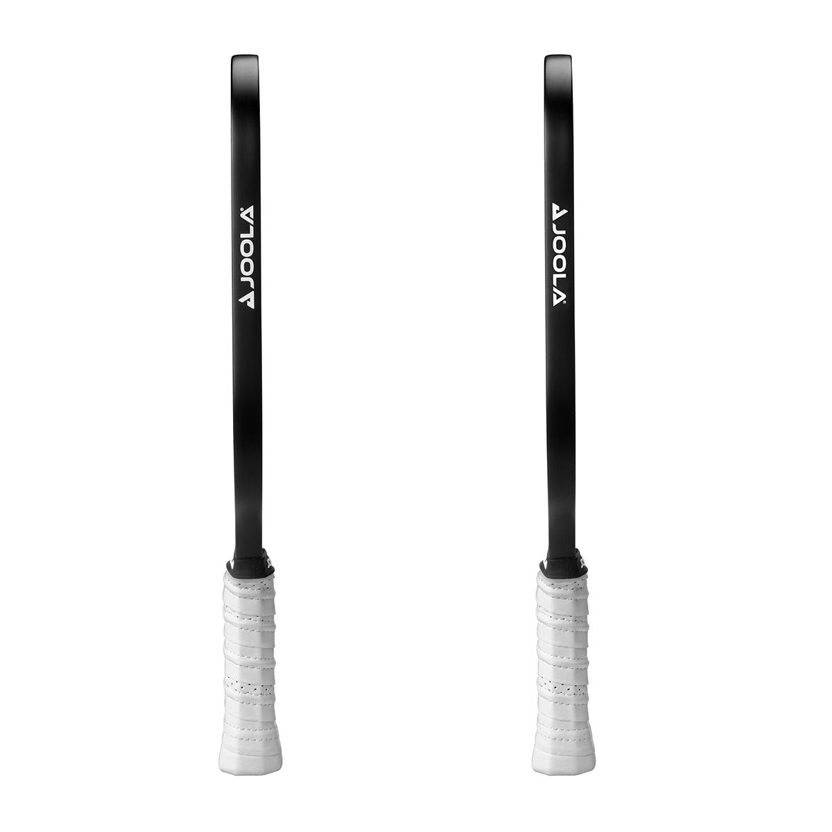 JOOLA Pickleball bat Essentials blue - close-up of grip area for better control.