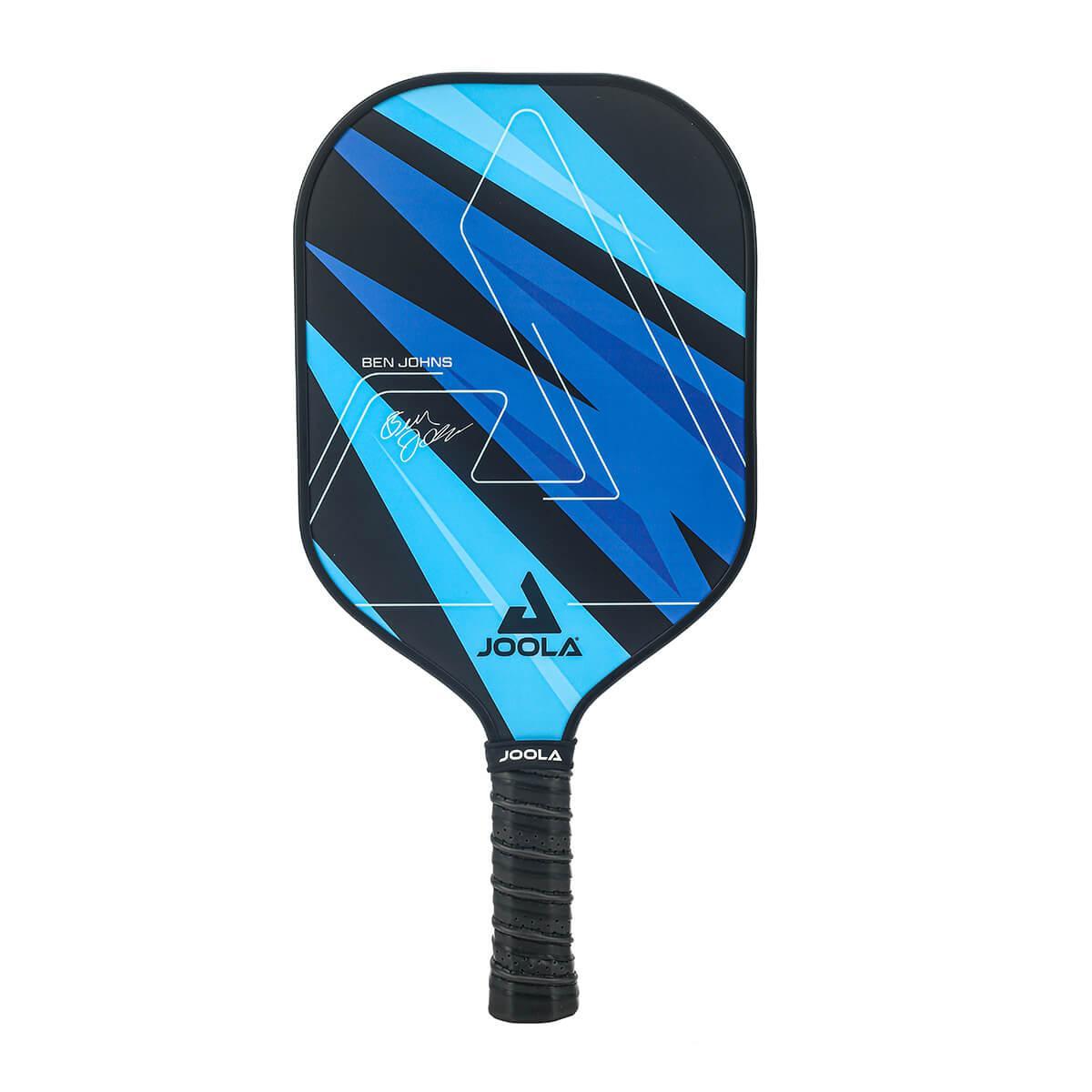 Overall view of the JOOLA Pickleball Set Elemental Net + 2x Ben Johns Blue Lightning Set focusing on the compact design.