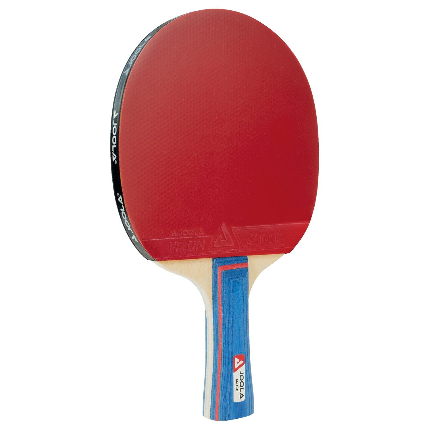 JOOLA table tennis bat MATCH side view focusing on the design.