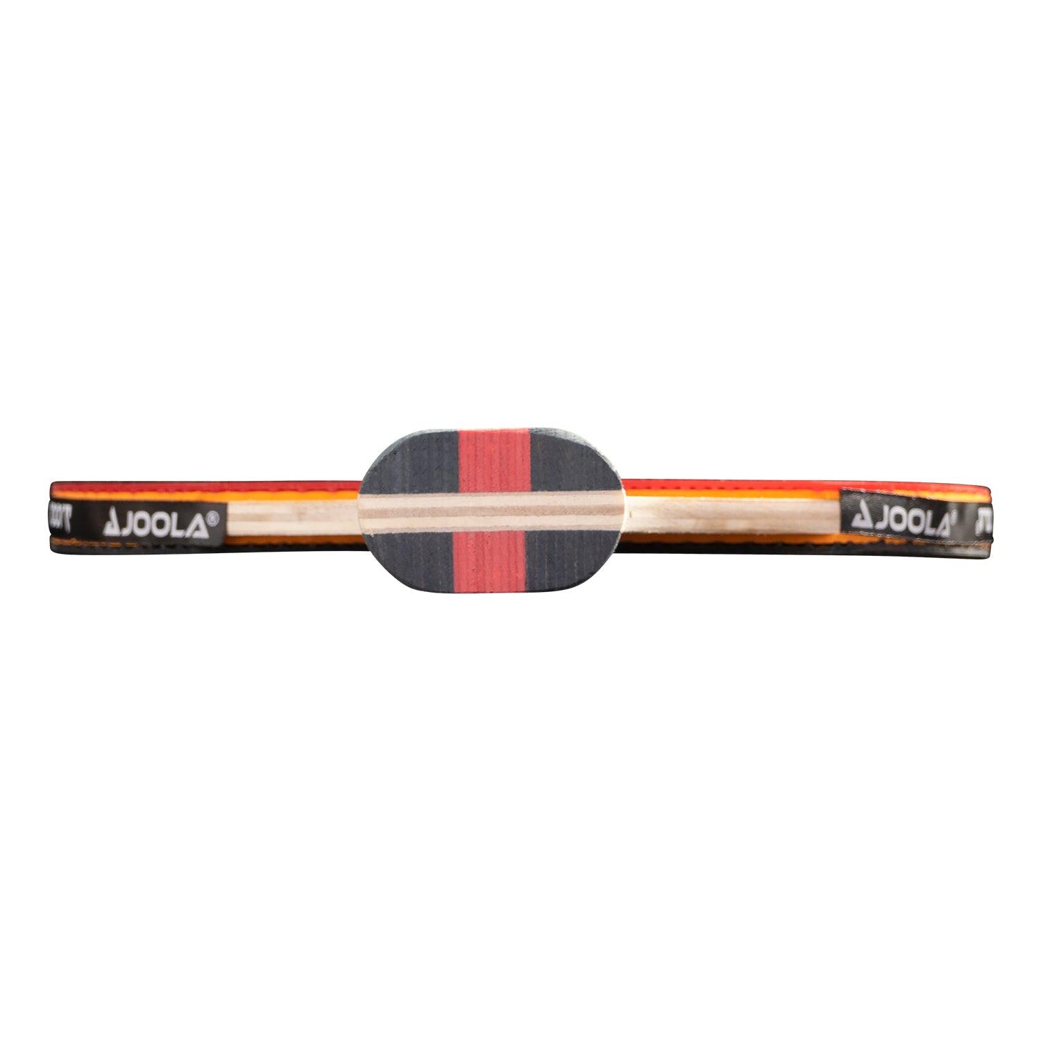 Focus on the edges of the JOOLA TABLE TENNIS SET ROSSKOPF, showing precise craftsmanship.