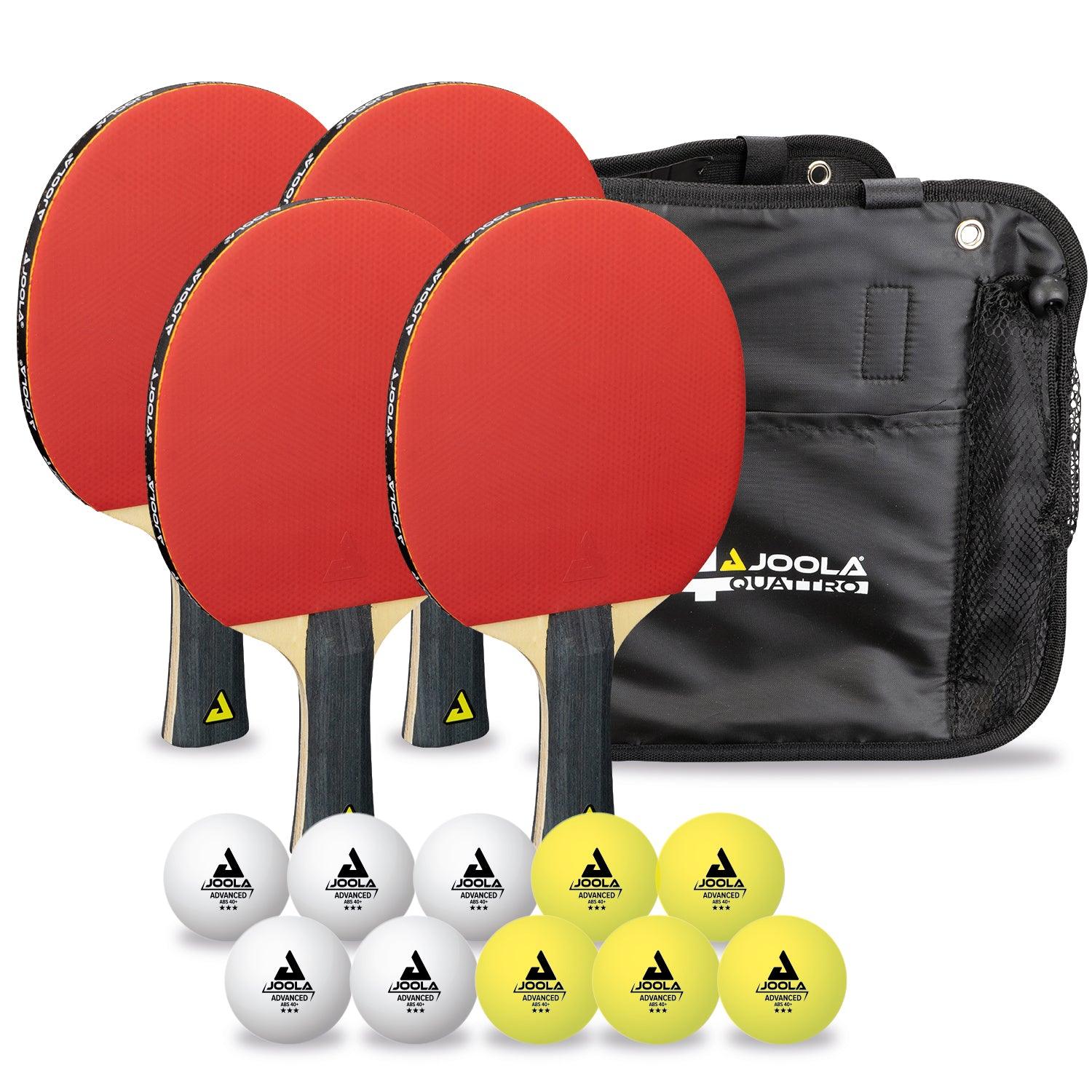 JOOLA table tennis set QUATTRO side view focusing on the design.