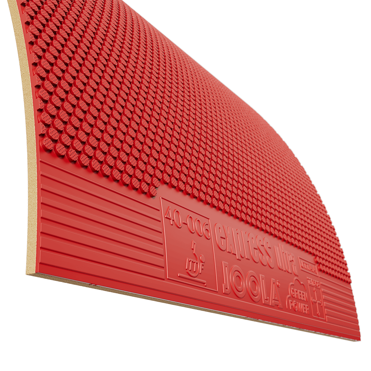 JOOLA Express Ultra table tennis rubber with pips-out, red.