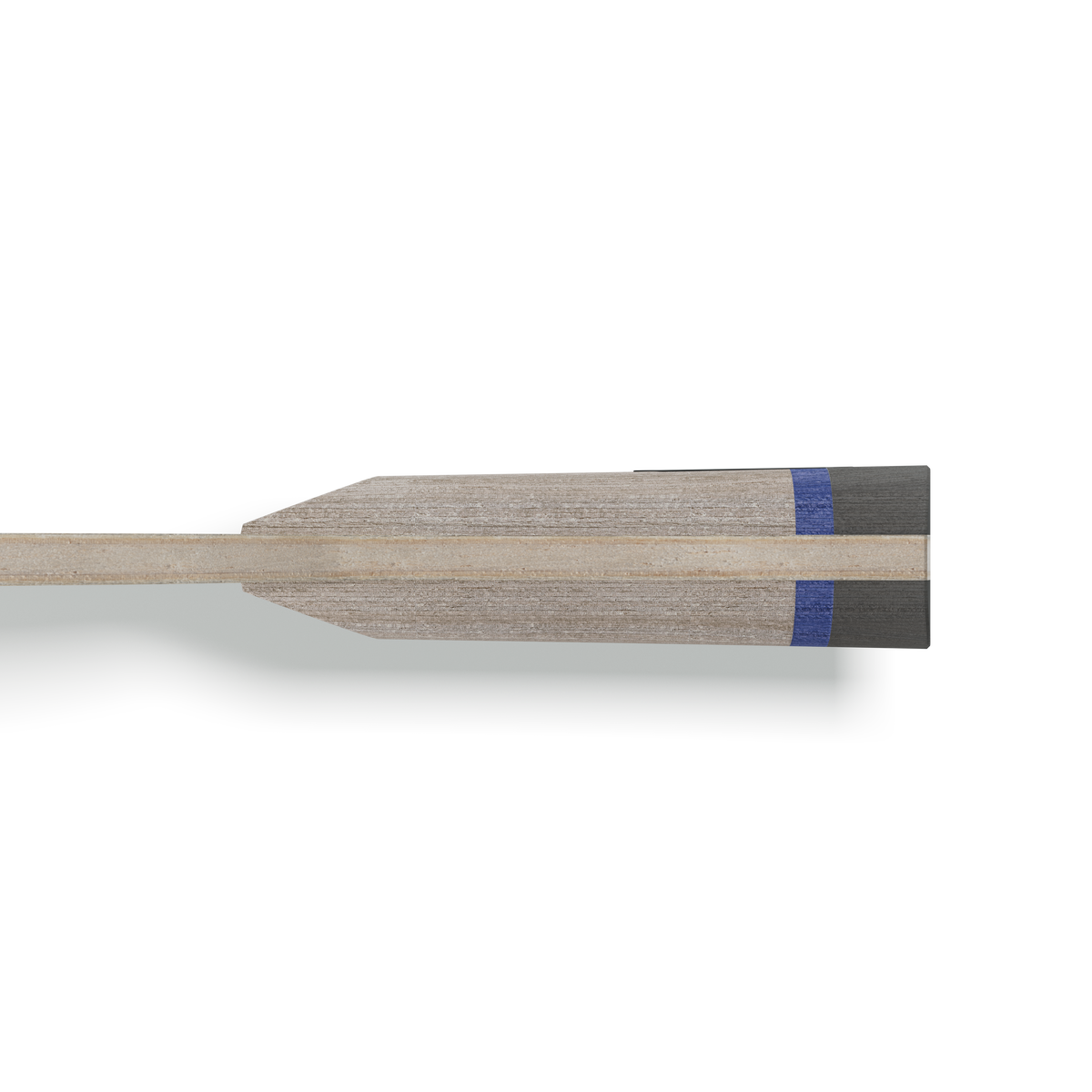 Table tennis blade BASEline JUNIOR side view of handle details and individual layers